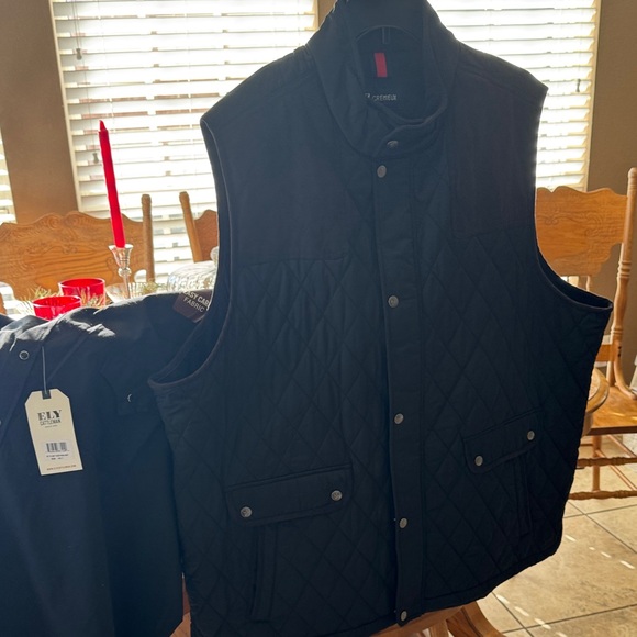 Brand New Cremieux Men's Black 3XT Quilted Vest - Picture 7 of 13